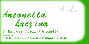 antonella laczina business card